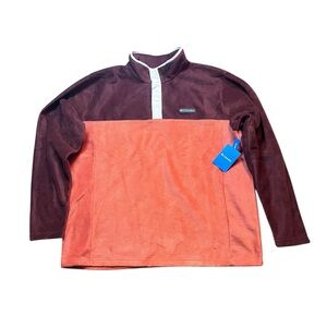 Columbia Men’s XXL Steen’s Mountain Fleece Polyester Long Sleeve Logo 1/4 Snap